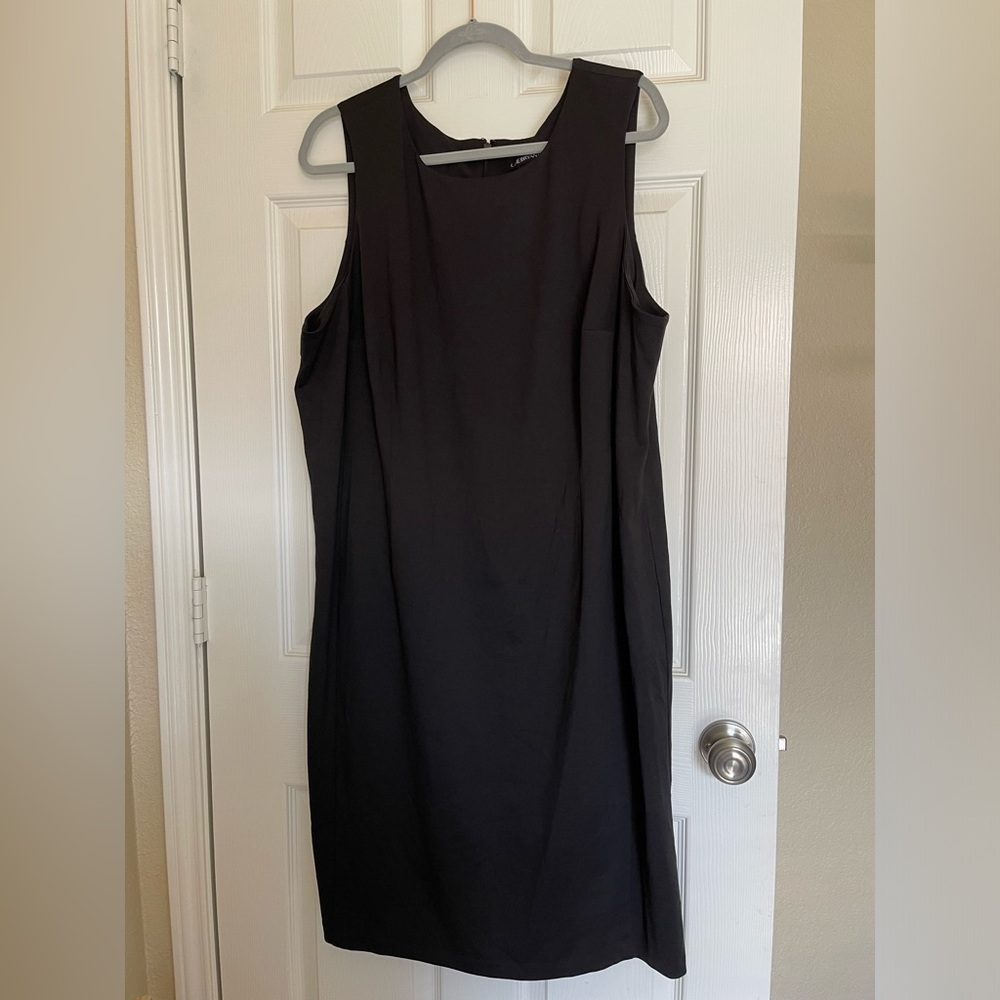 NWT Lane Bryant size 24 black fitted midi dress